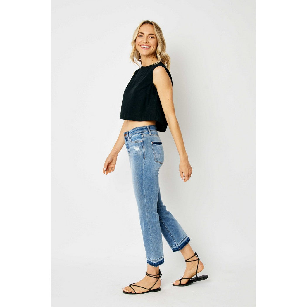 Cool Denim Boyfriend Cropped Denim 82589REG