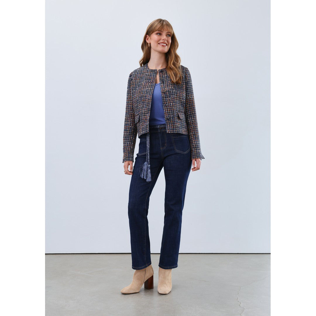 Tweed Collarless Jacket 1494228