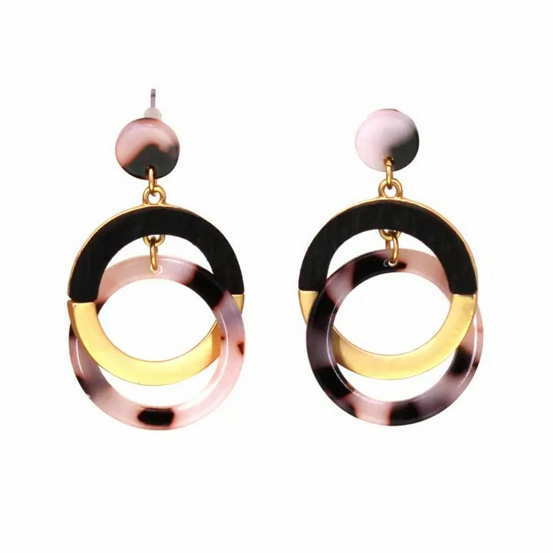 Tortoiseshell Dangle Earring 18B-E20340