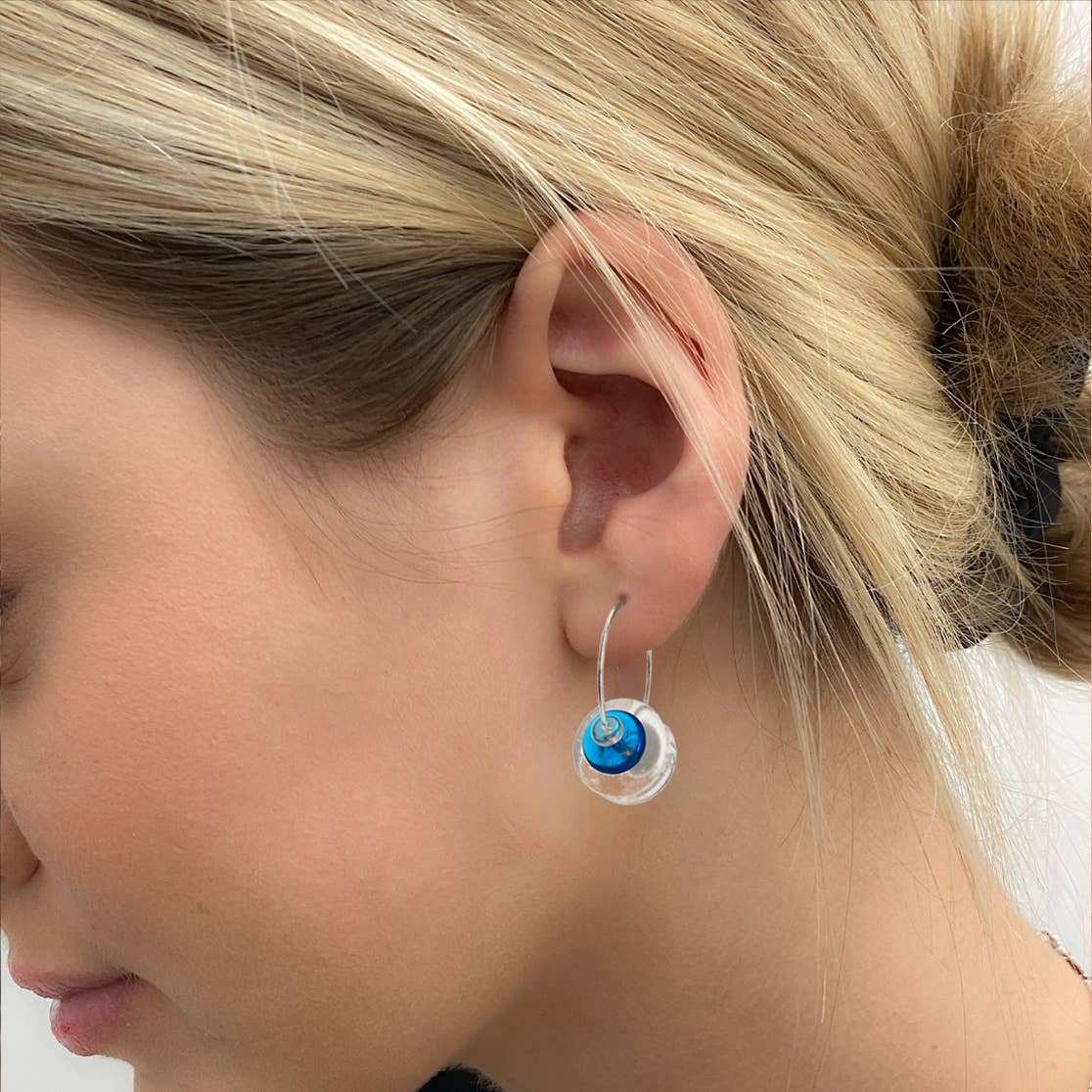 GLS32 - Earrings come with 10 interchangeable colours.