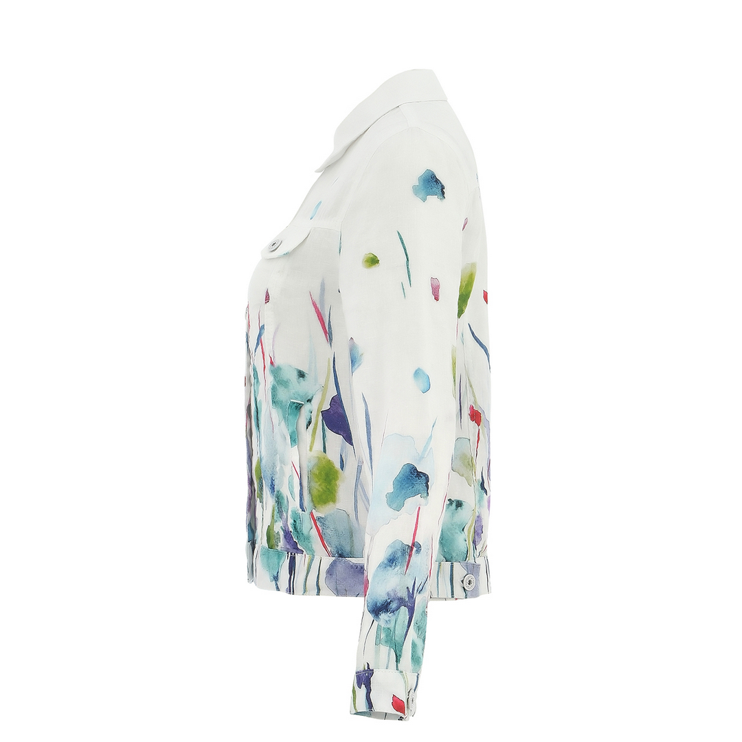 Floral Linen Jacket 25784