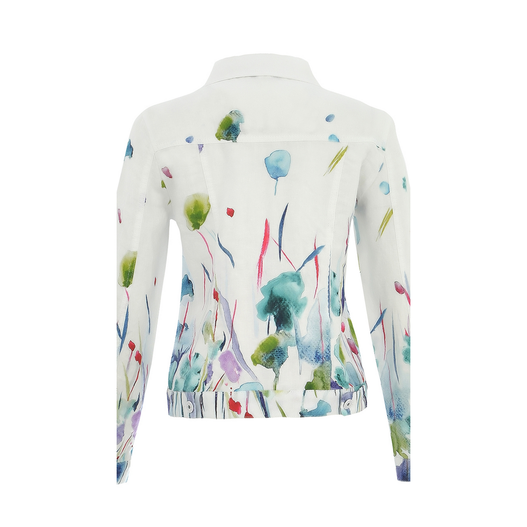 Floral Linen Jacket 25784