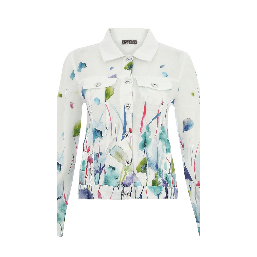 Floral Linen Jacket 25784