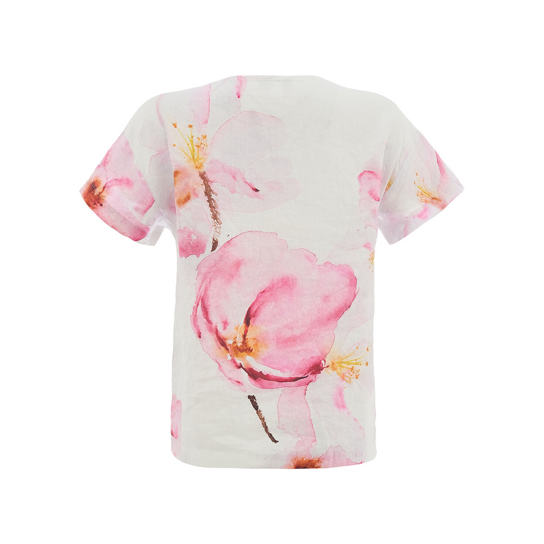 Linen Floral Top 26680