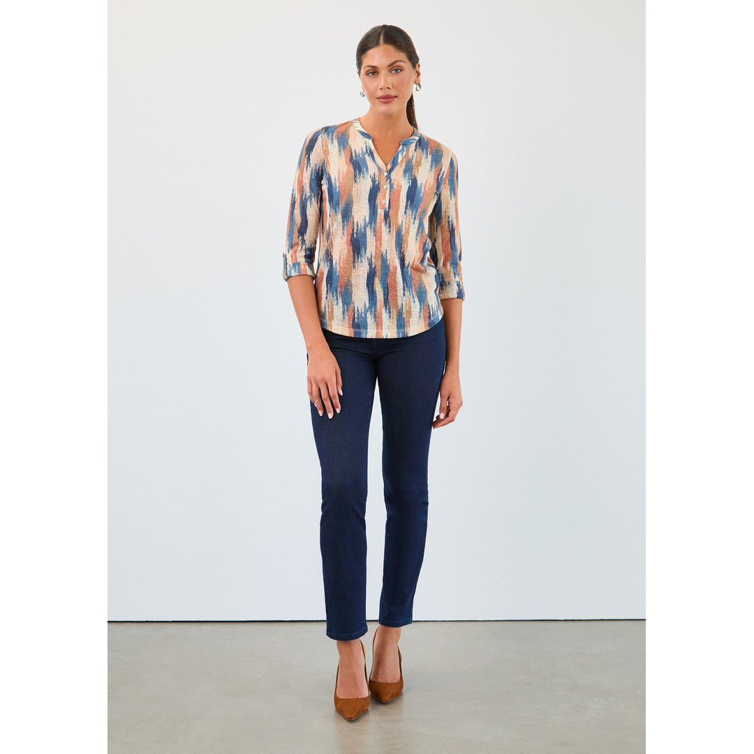 Smooth Abstract Printed Jersey Top 3103451