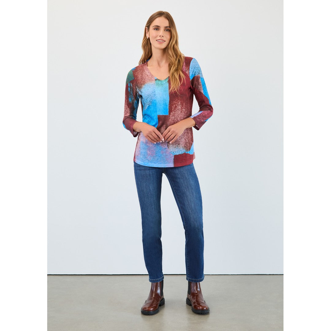 Smooth Printed Jersey Top 3677451