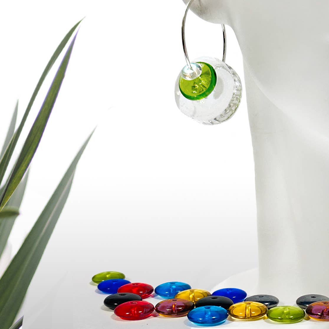 GLS32 - Earrings come with 10 interchangeable colours.