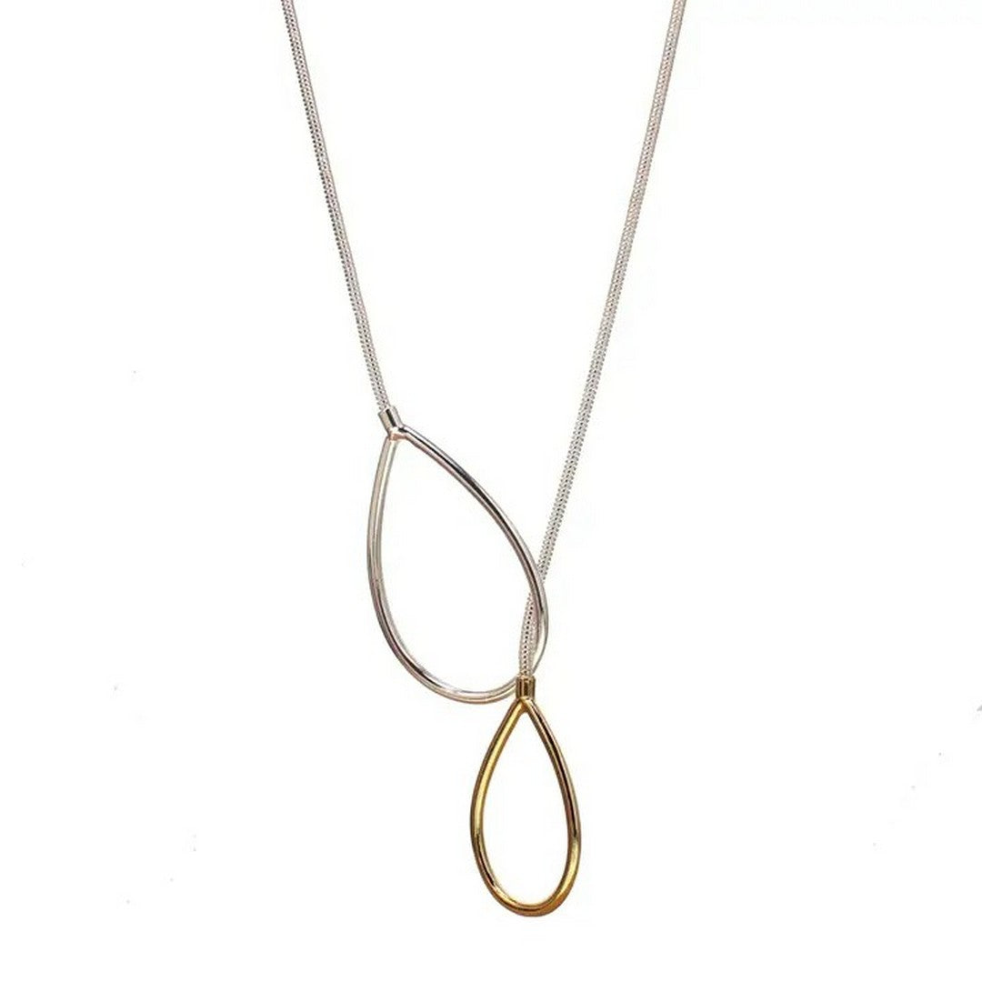 Slide Through Teardrop Necklace 95-N8888SG