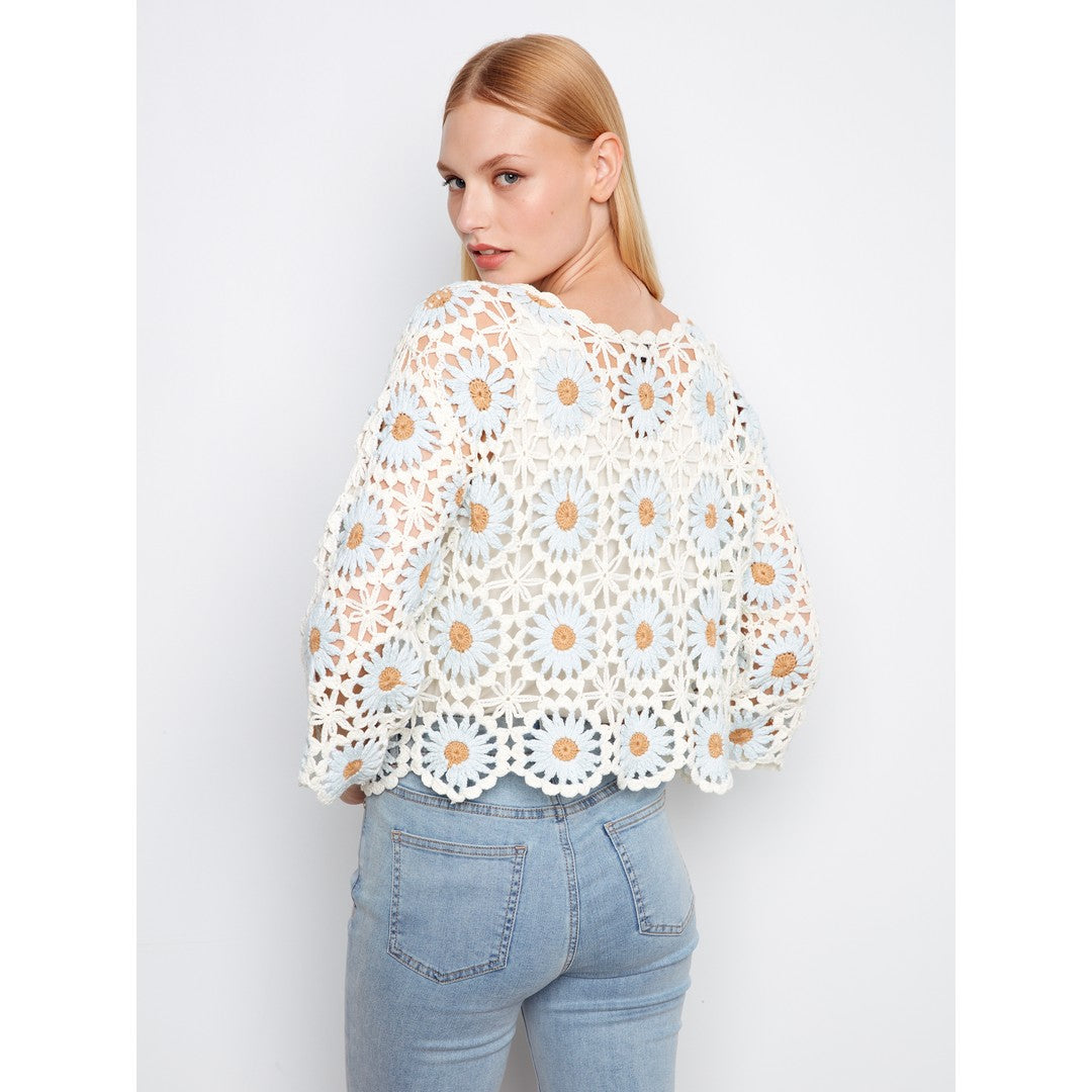 Flower Crochet Sweater C2941-267C
