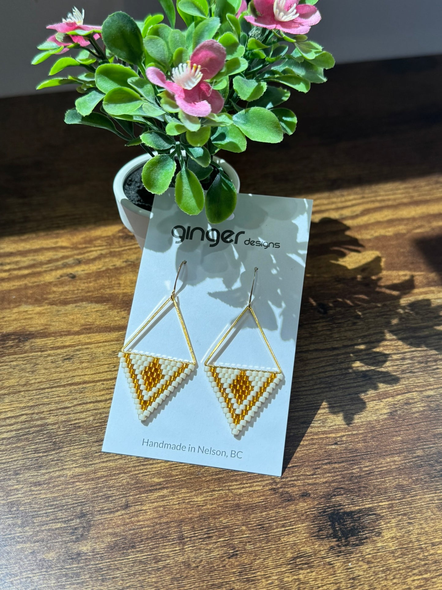 Handmade Beaded Earrings - Small