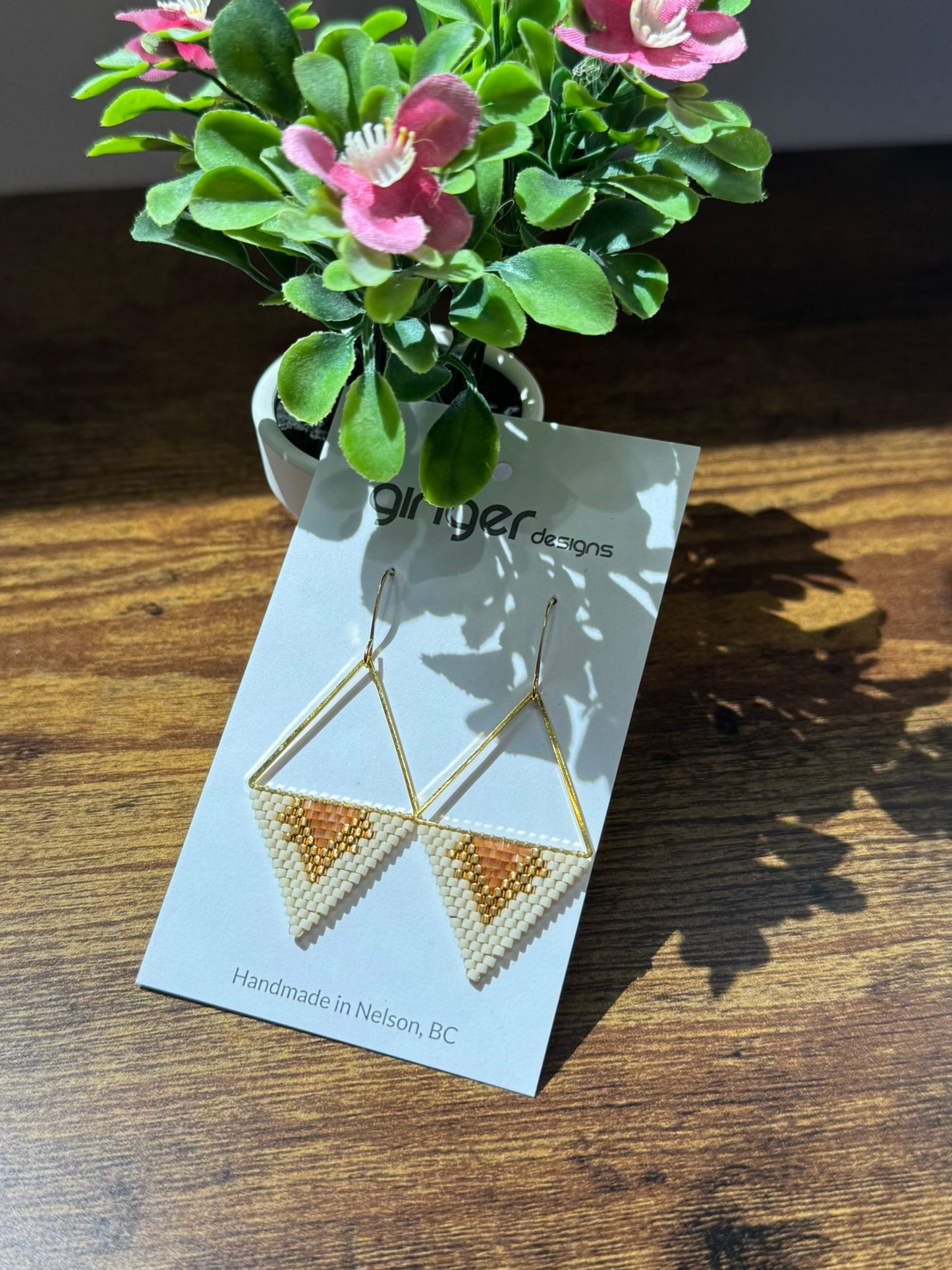 Handmade Beaded Earrings - Small