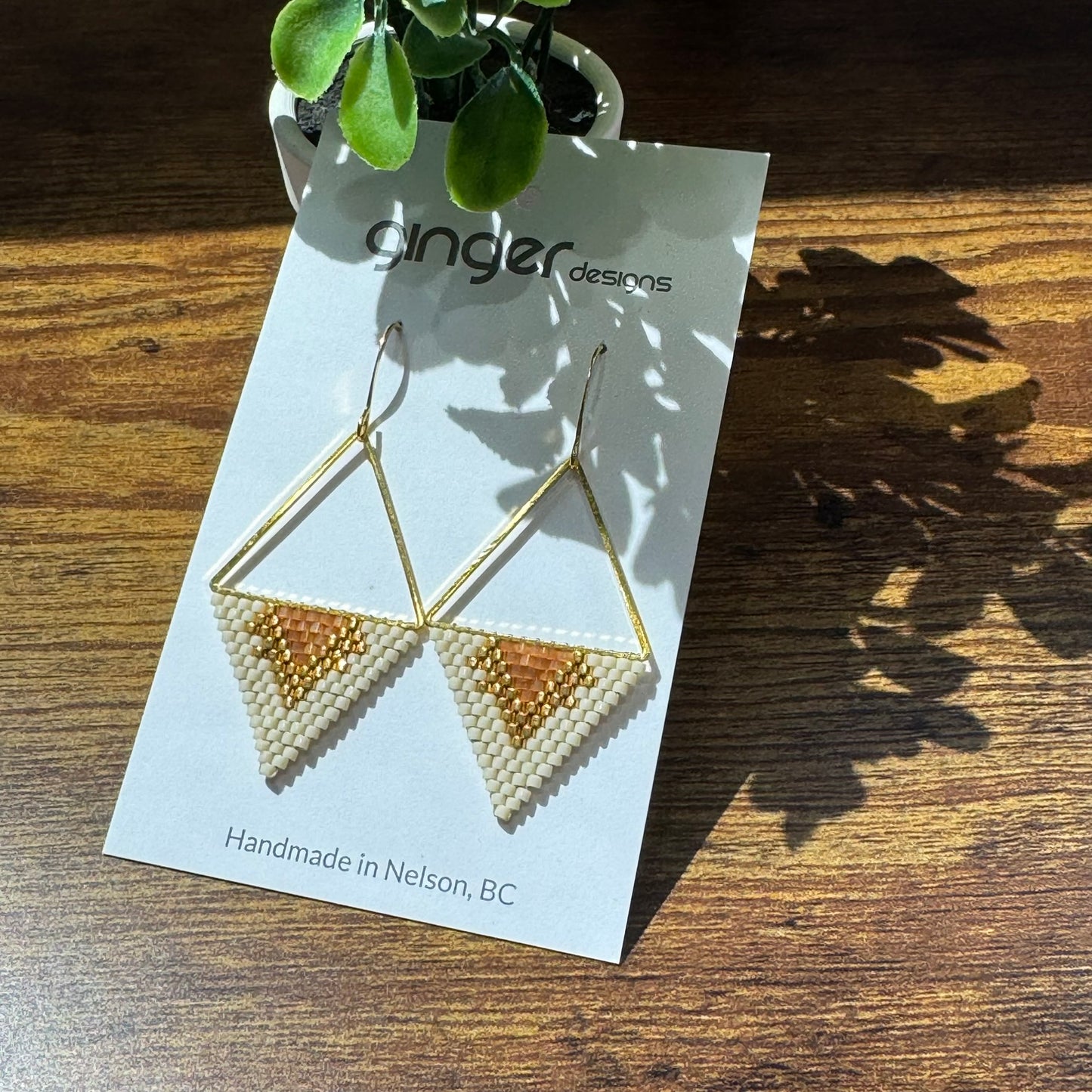 Handmade Beaded Earrings - Large