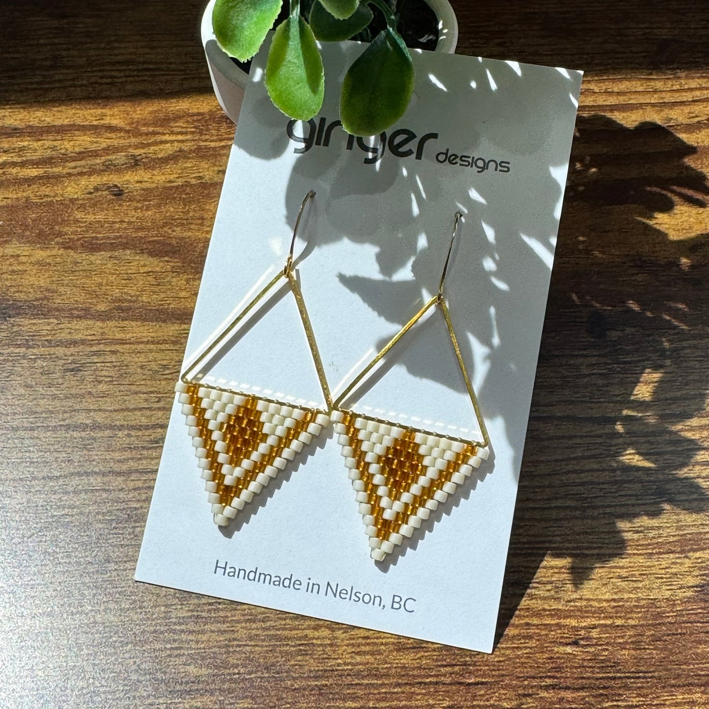 Handmade Beaded Earrings - Large