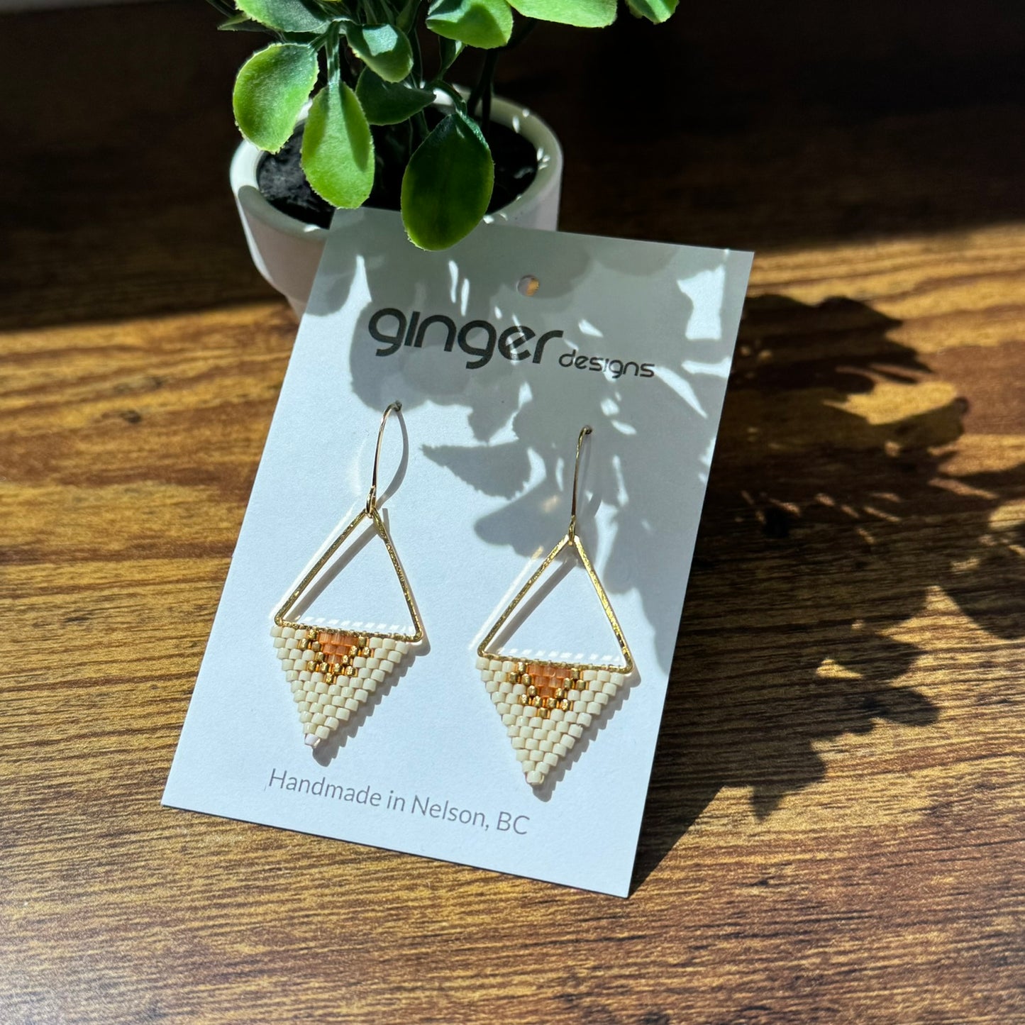 Handmade Beaded Earrings - Small