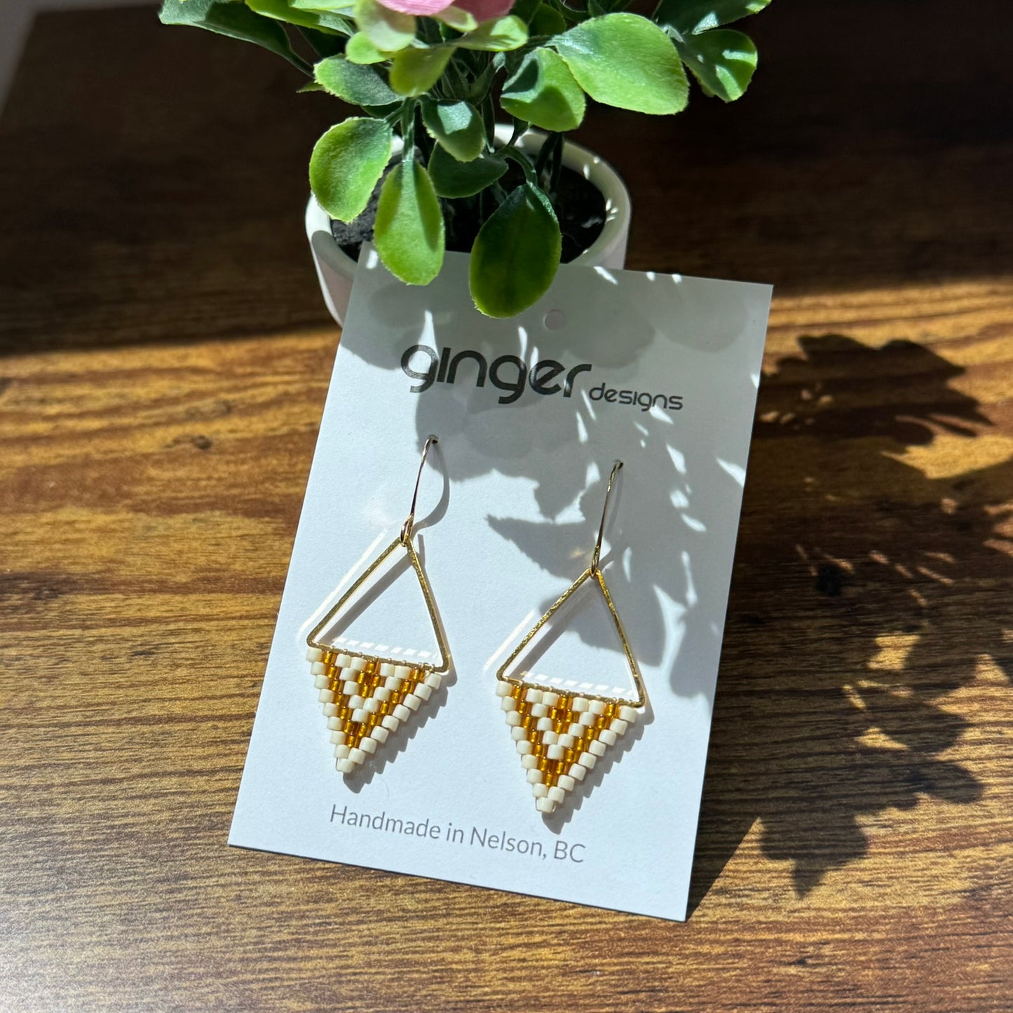 Handmade Beaded Earrings - Small