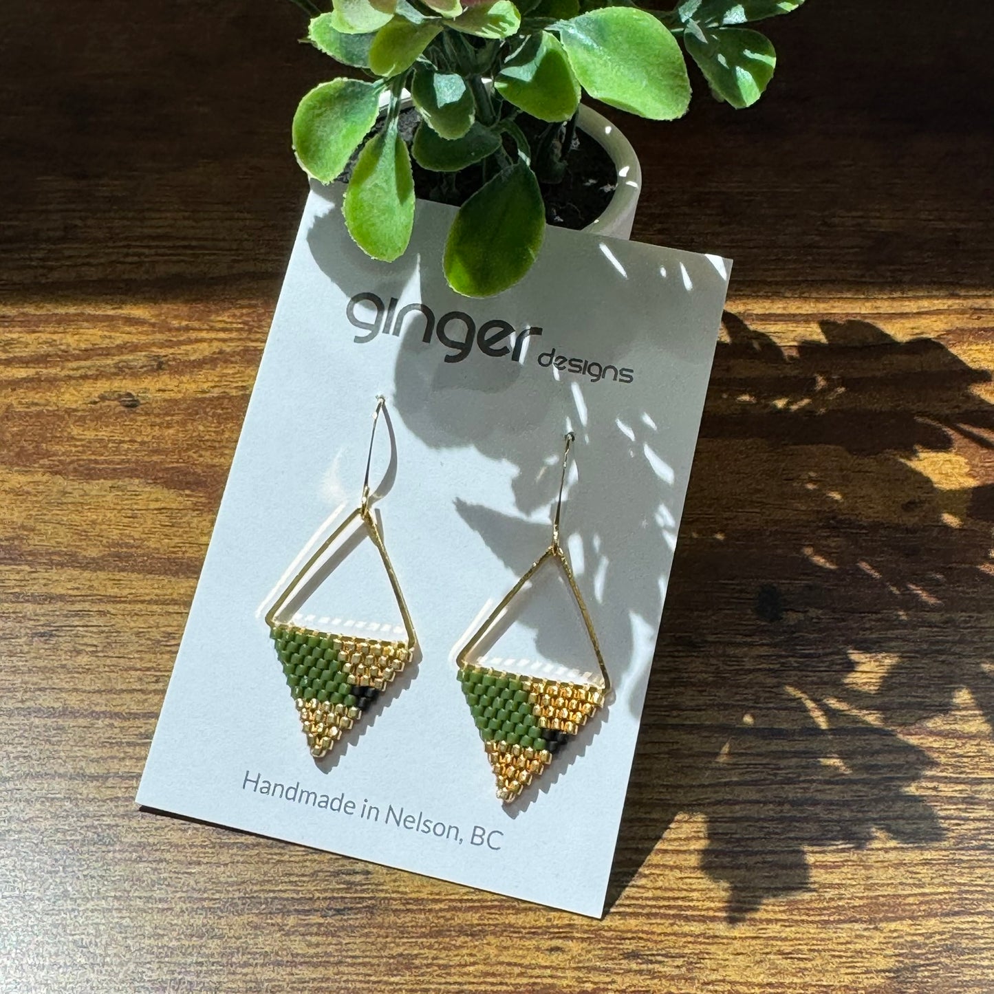 Handmade Beaded Earrings - Small