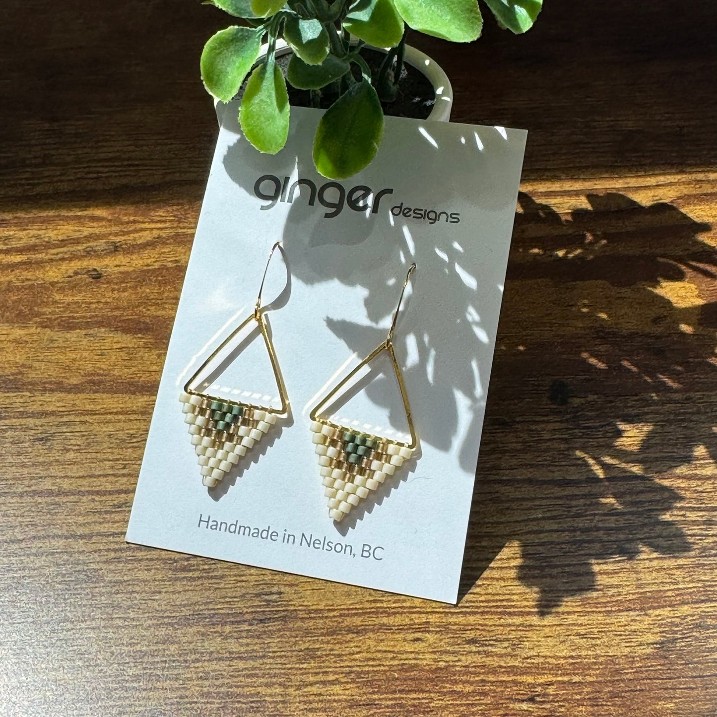 Handmade Beaded Earrings - Small