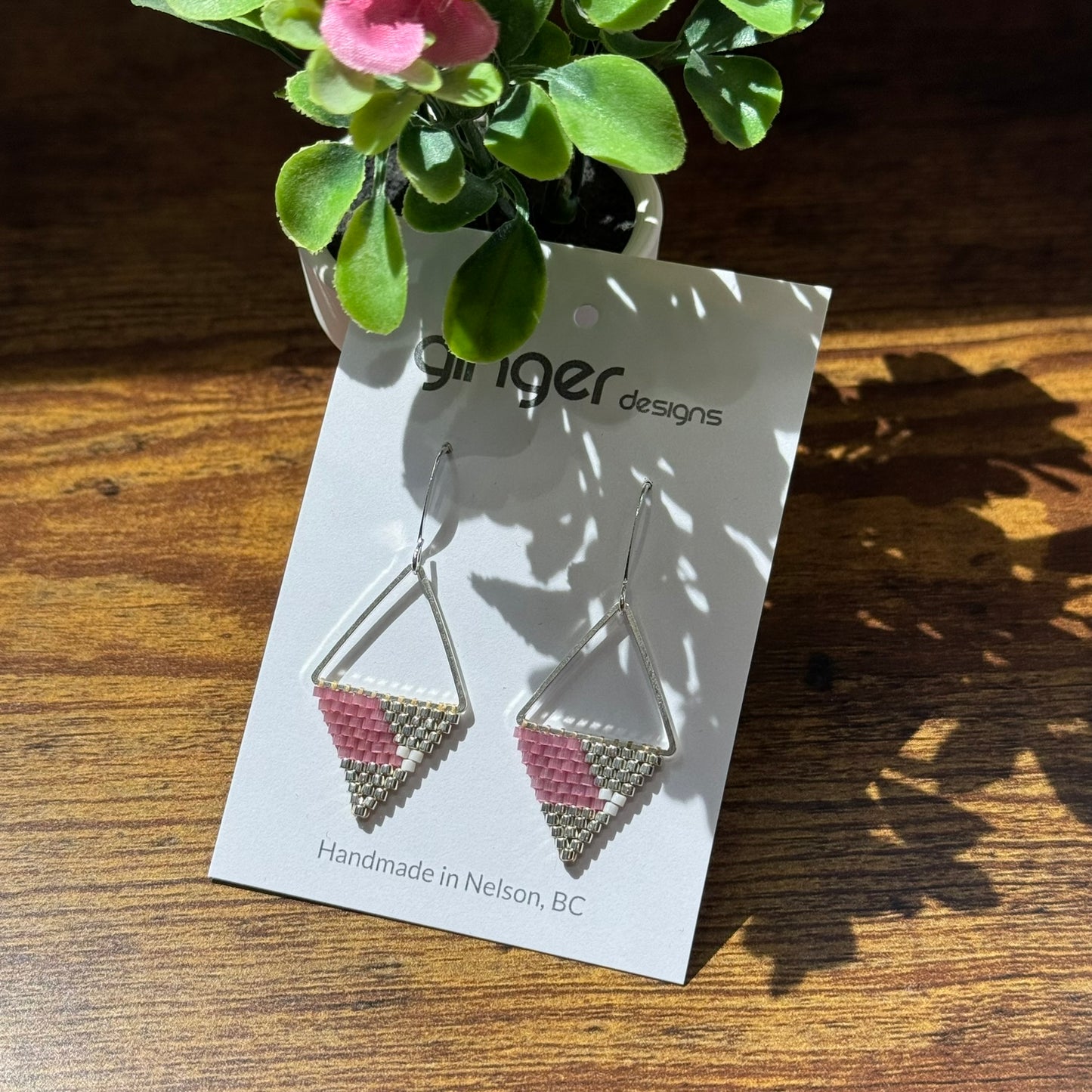 Handmade Beaded Earrings - Small