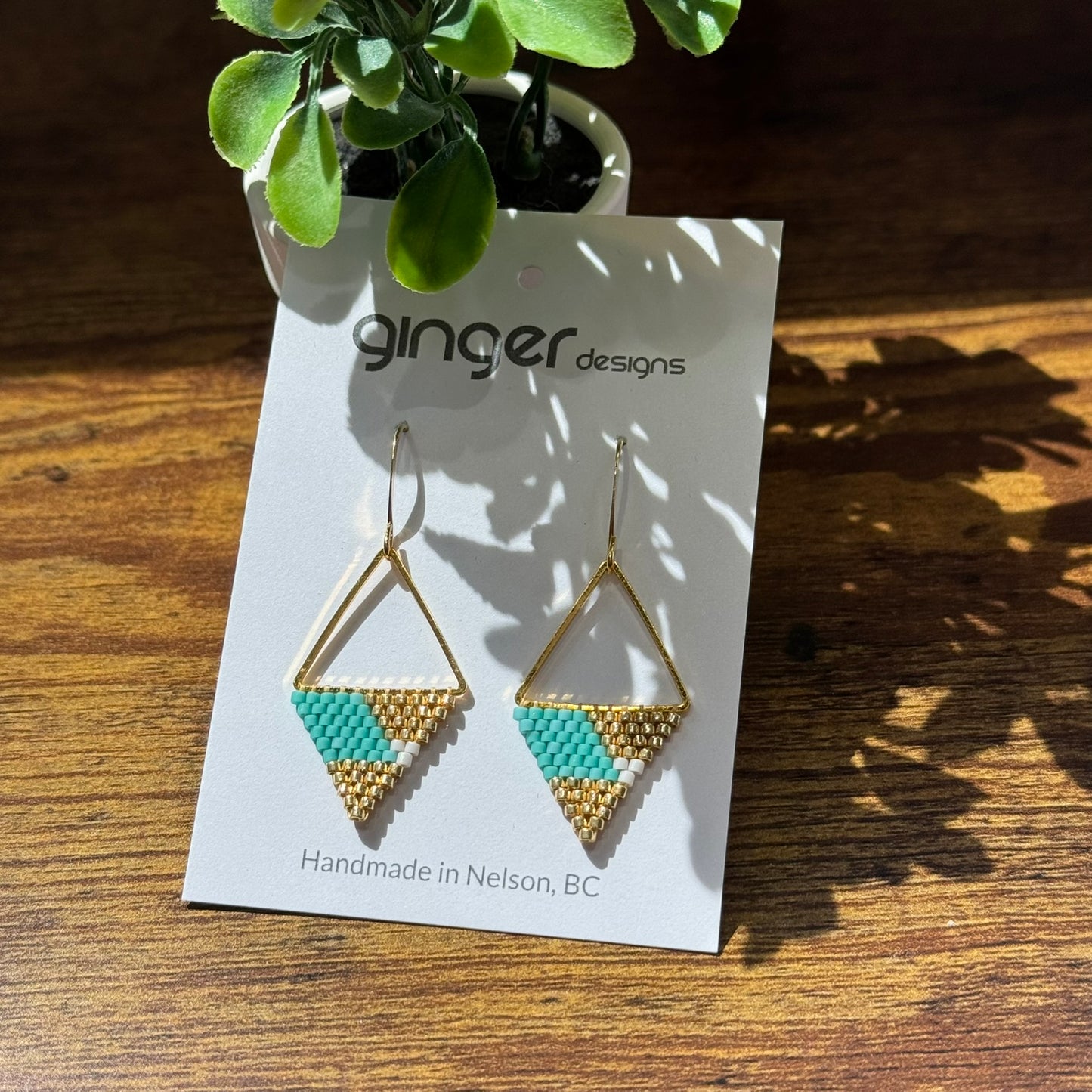 Handmade Beaded Earrings - Small