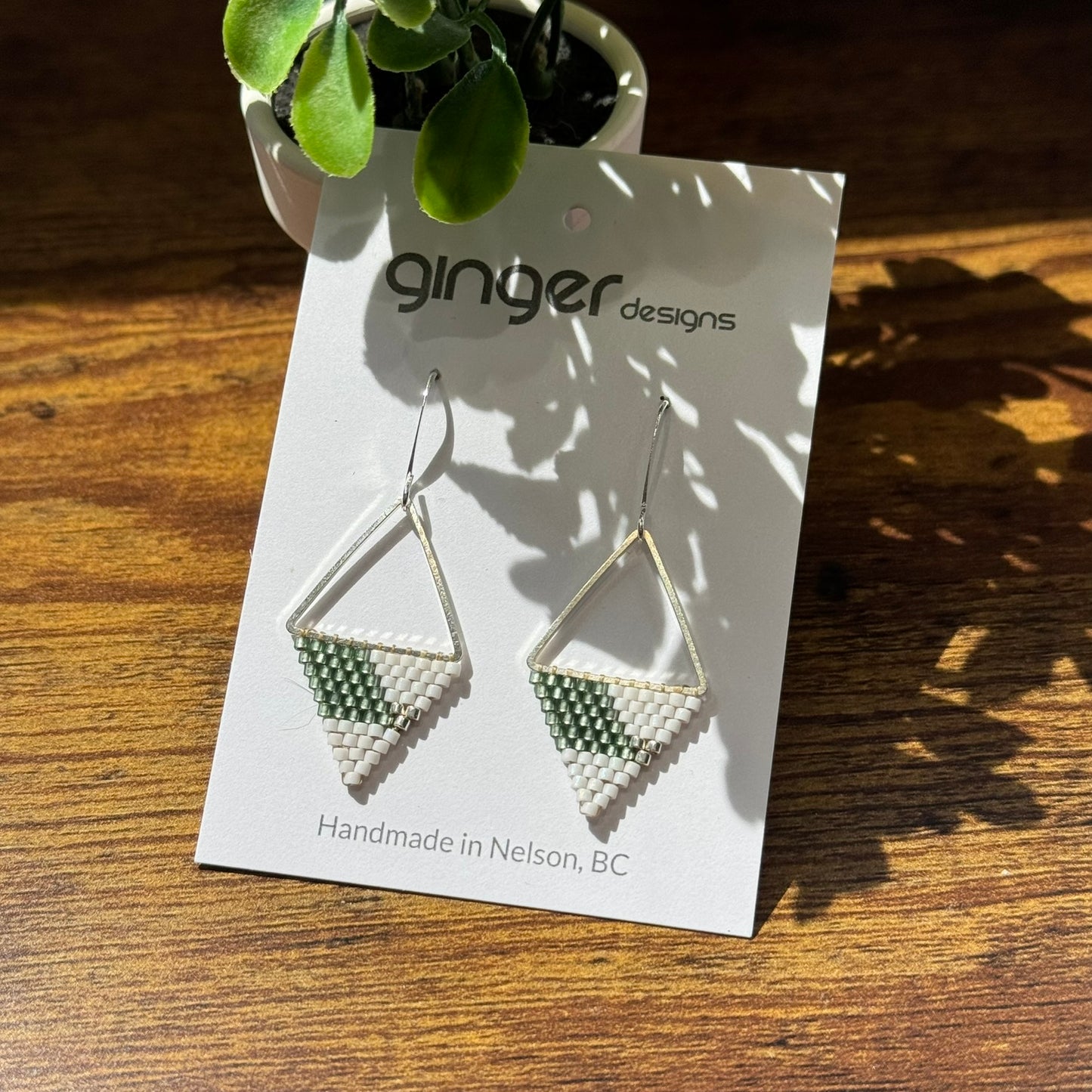 Handmade Beaded Earrings - Small