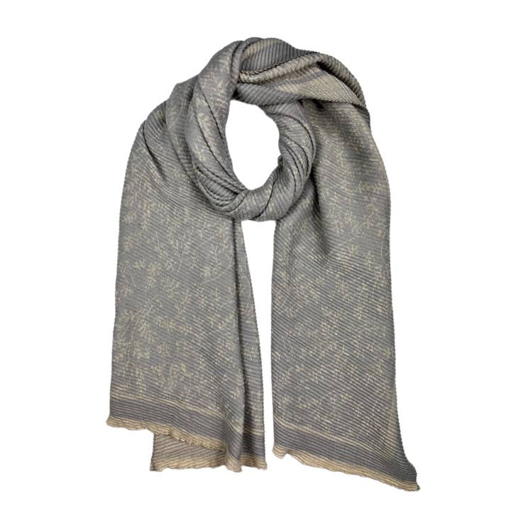 Pleated Leaves Scarf