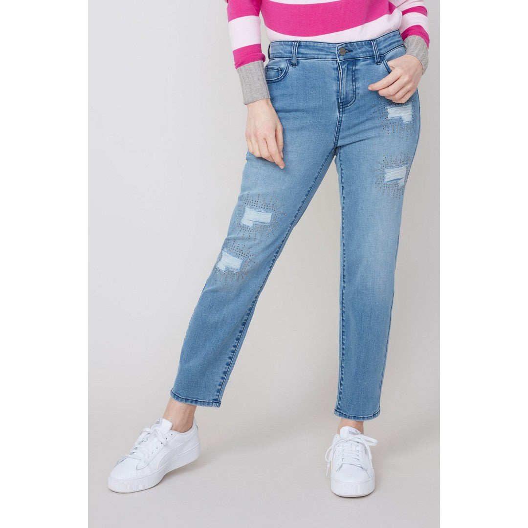 5 Pocket Embellished Denim R11020D