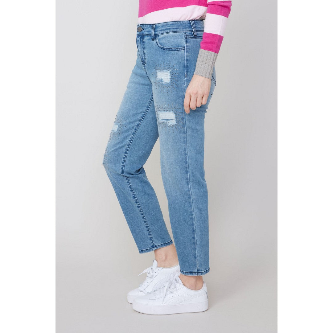 5 Pocket Embellished Denim R11020D