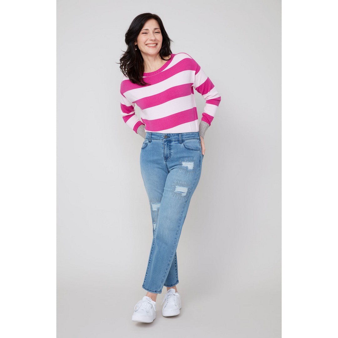 5 Pocket Embellished Denim R11020D