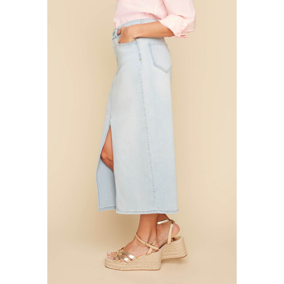Lux Denim Midi Skirt R2545D