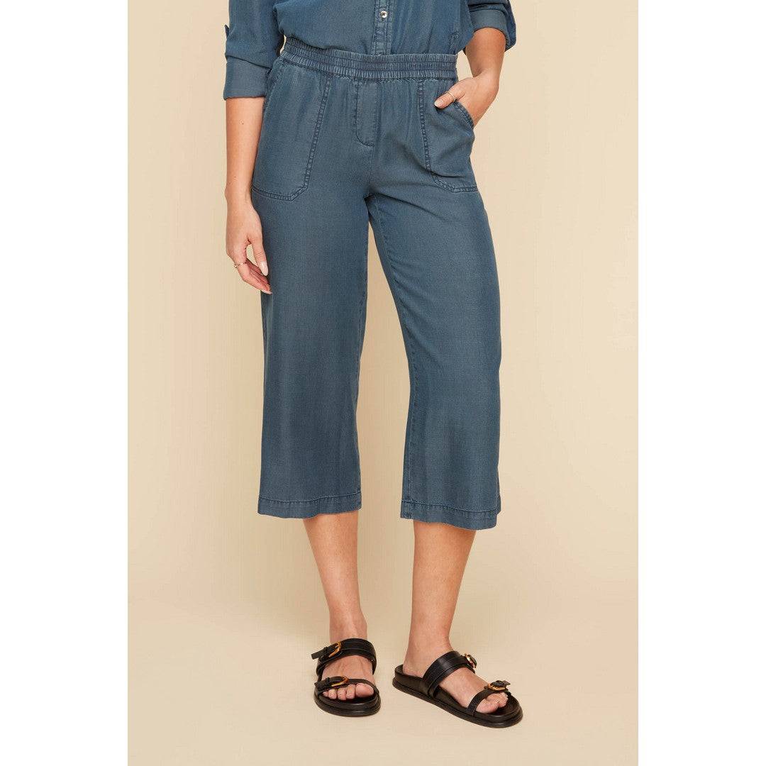 Wide Leg Tencel Gaucho Pant R8117