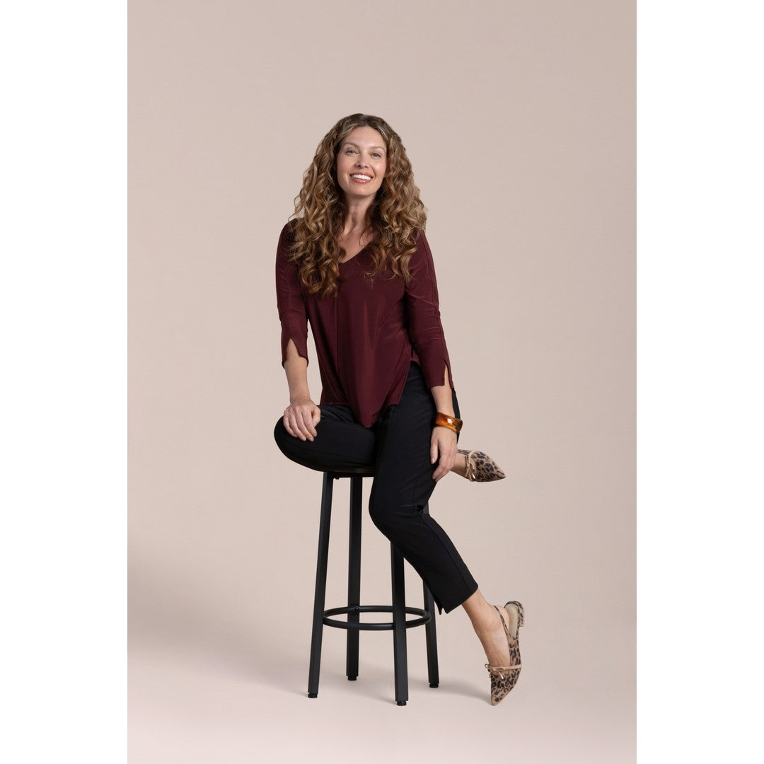 Suitable Split Sleeve Top, 3/4 Slv 22401-2