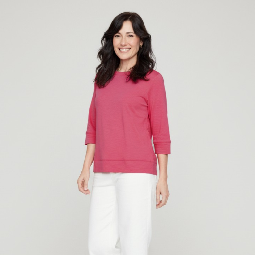 Knit 3/4 Sleeve Top R7810-89G