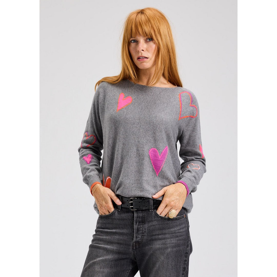 Hearts Sweater 7540