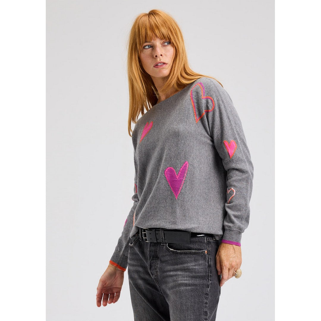 Hearts Sweater 7540