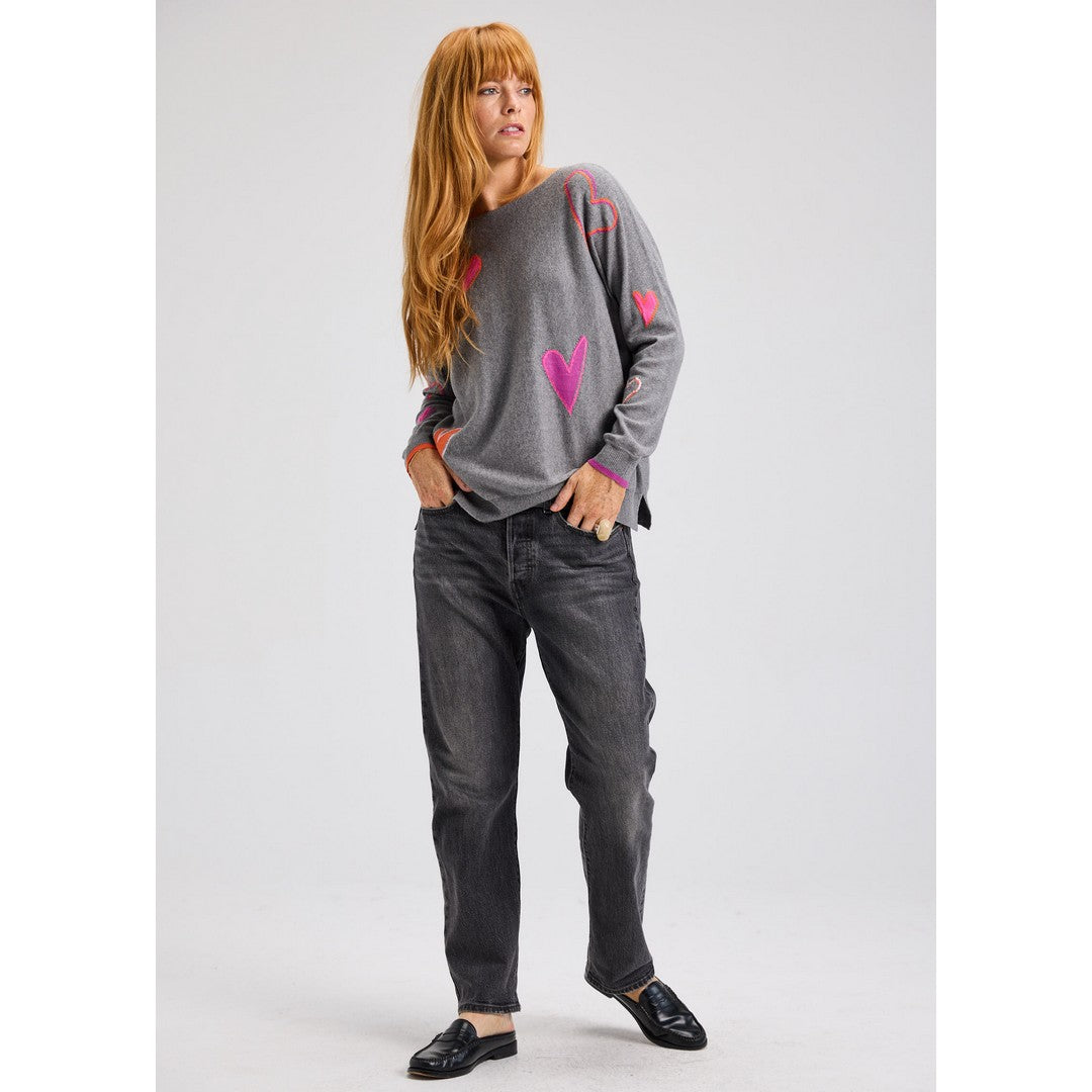 Hearts Sweater 7540