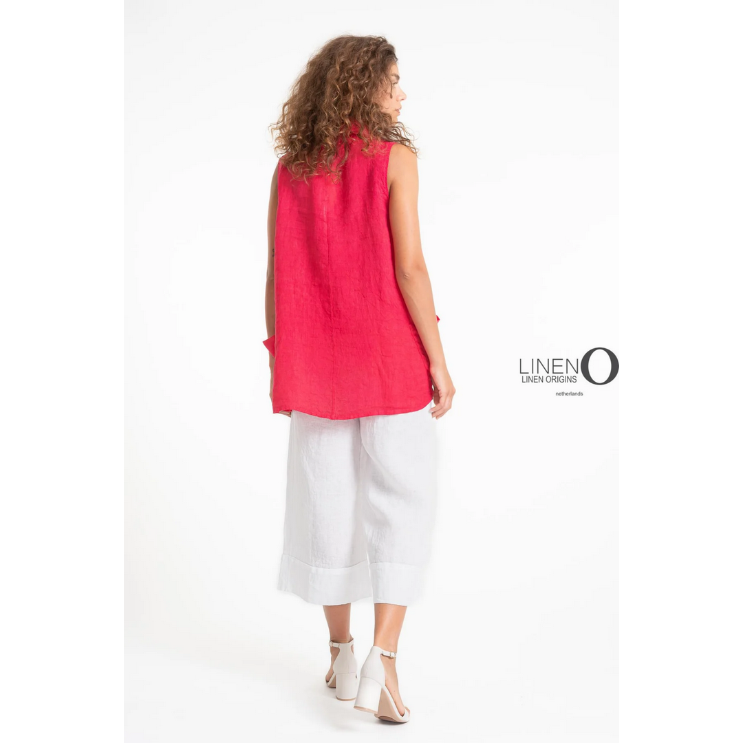 Cowl Neck French Linen Top TP1561-140