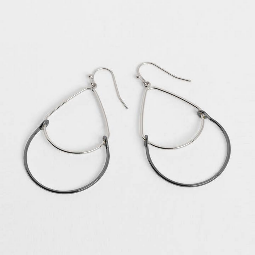 Double Teardrop Dangle Earring WN004865