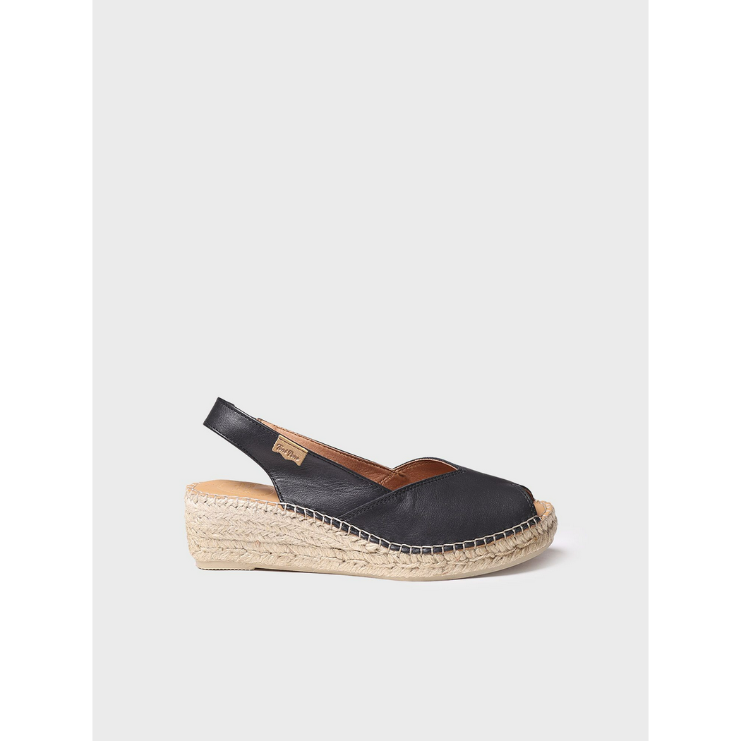 Bernia Leather Wedge Espadrilles Sandal