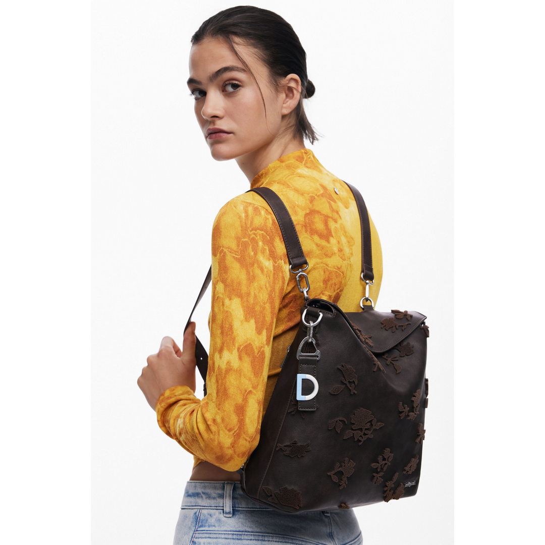 Flocked Convertible Backpack 25WAKP16
