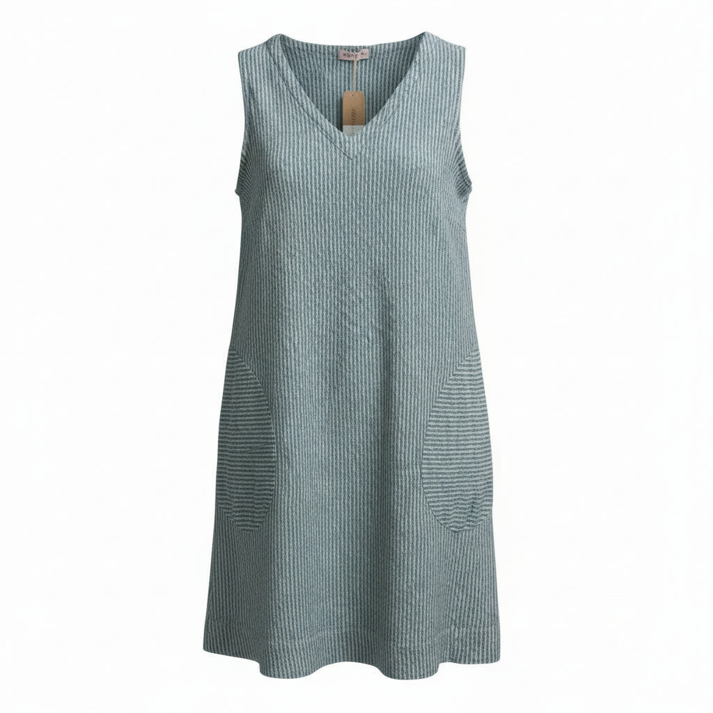 V-Neck Shift Dress 0640672