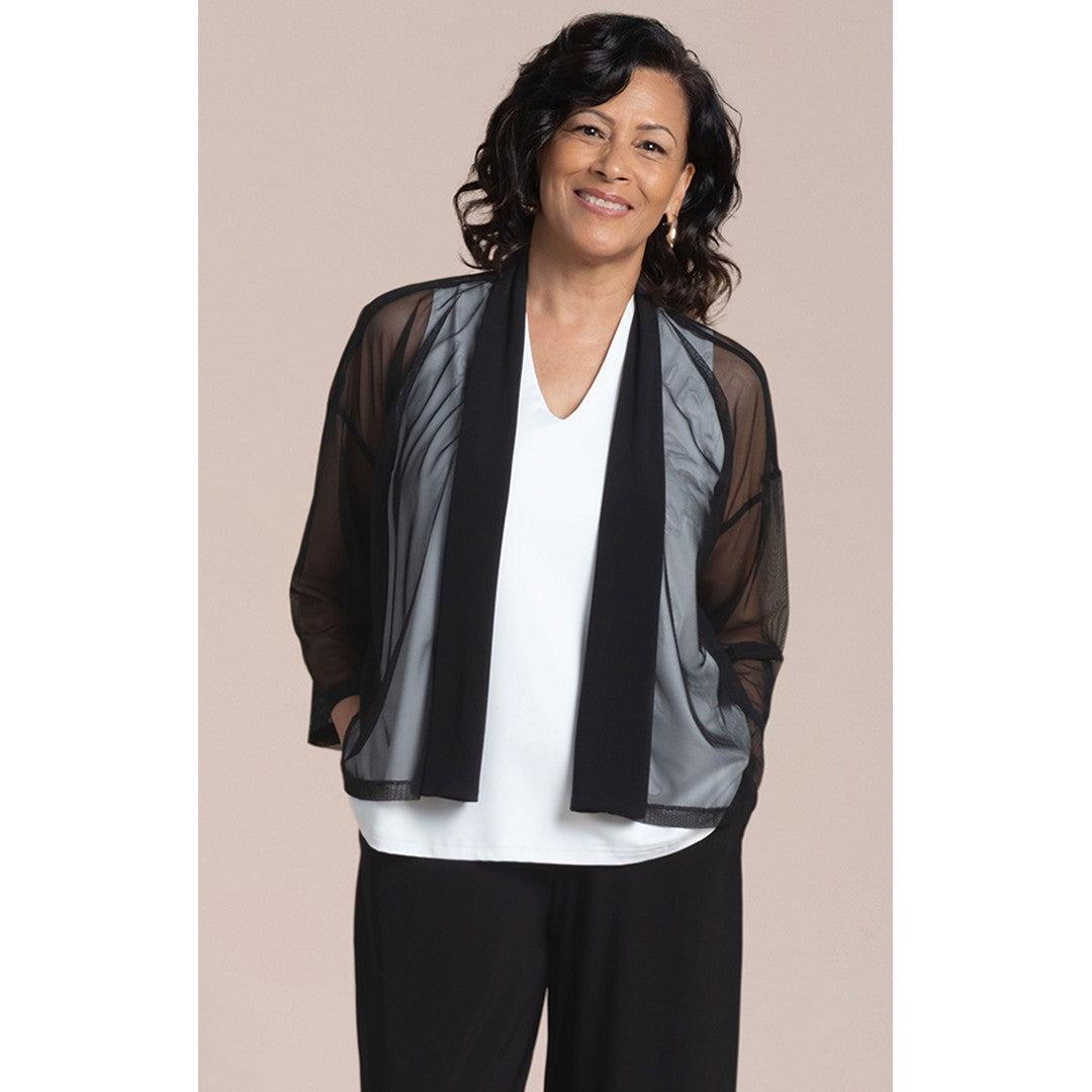 Mezza Luna Cardigan, Mesh 325177-4 SS26