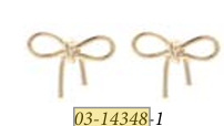 Bow Earrings 03-14348-1