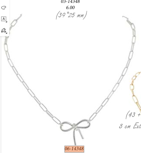 Bow Necklace 06-14348