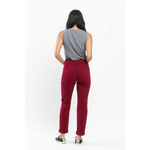 Load image into Gallery viewer, High Waist Double Roll Jogger Denim JB88727
