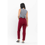 Load image into Gallery viewer, High Waist Double Roll Jogger Denim JB88727
