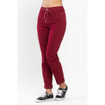 Load image into Gallery viewer, High Waist Double Roll Jogger Denim JB88727
