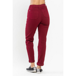 Load image into Gallery viewer, High Waist Double Roll Jogger Denim JB88727
