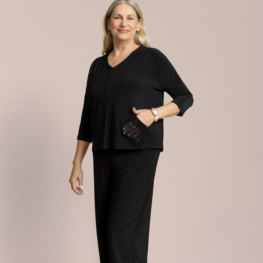 Honeycomb Mesh Mix Revel Top HM322175-2 SS26