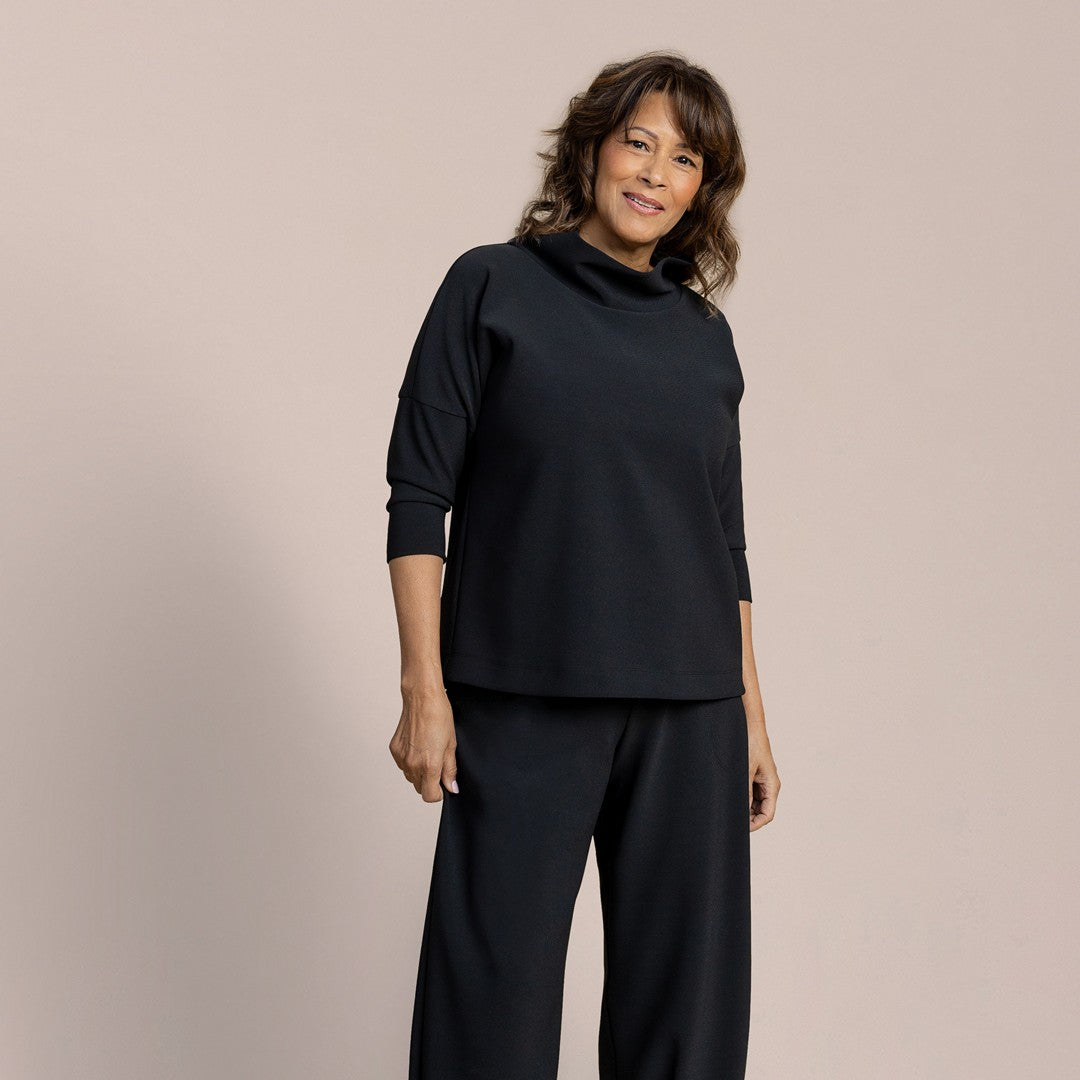 Soffio Crepe Slouch Sweatshirt CR22249NT-2 SS26