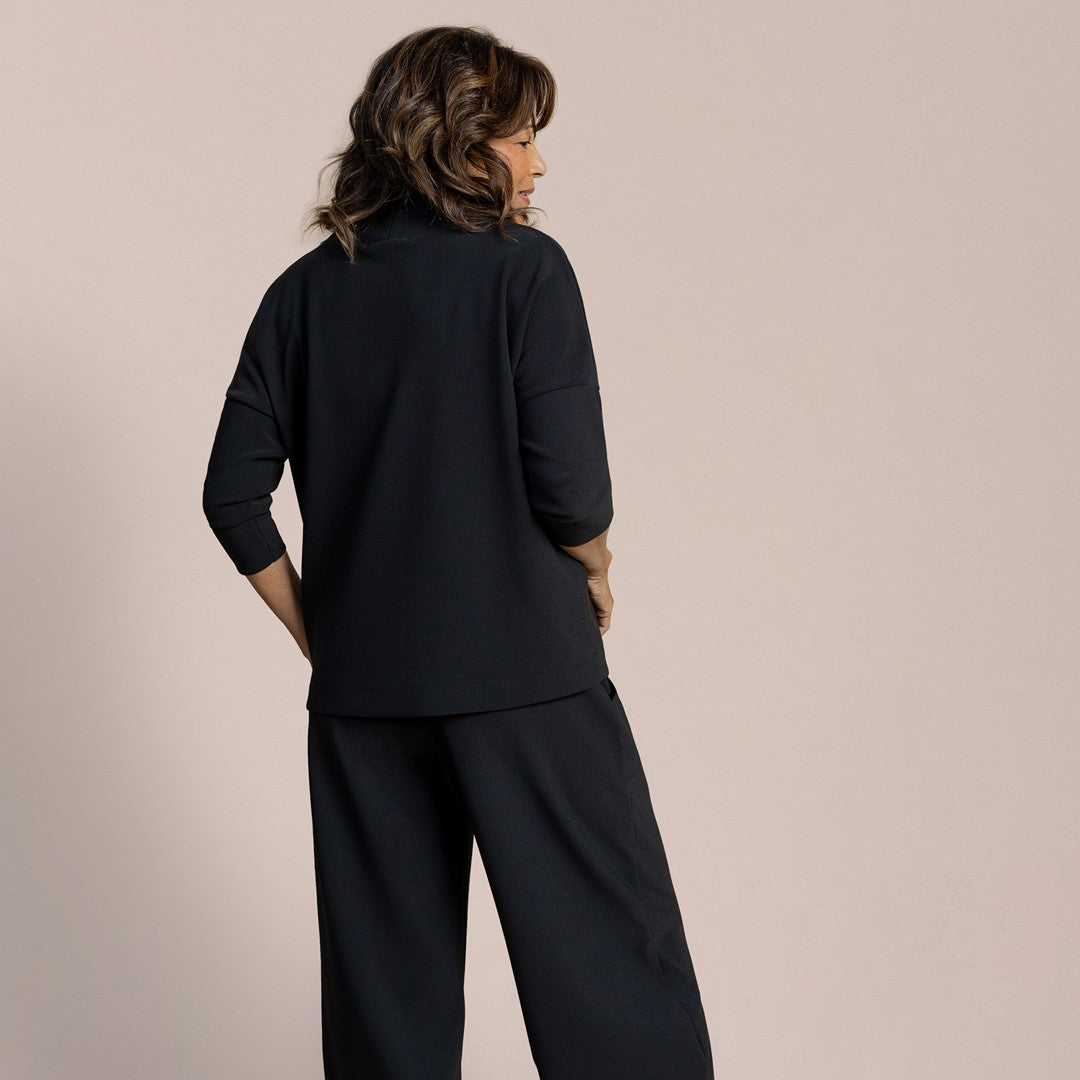 Soffio Crepe Slouch Sweatshirt CR22249NT-2 SS26